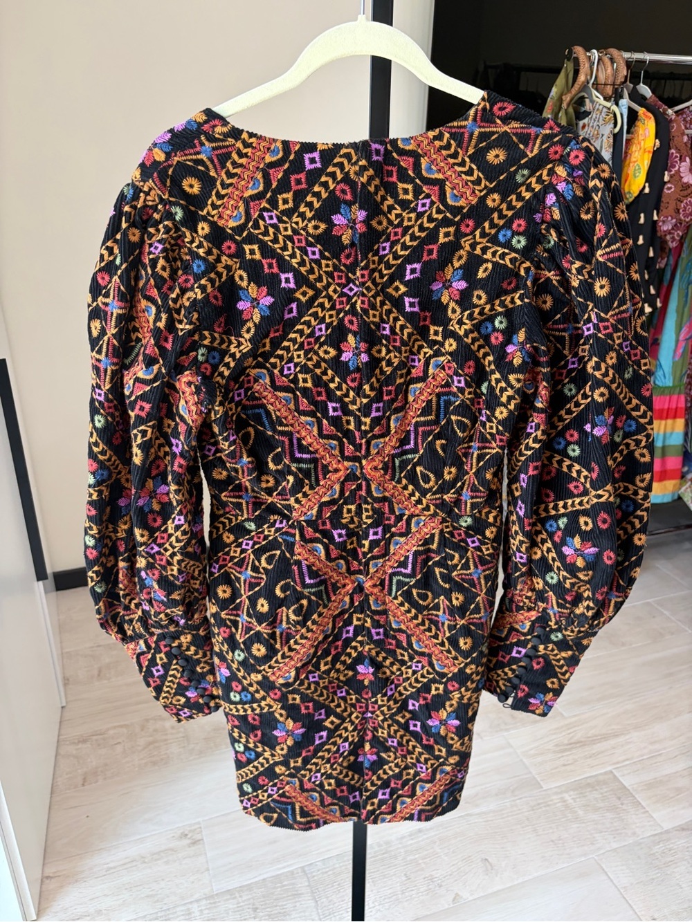 Farm Rio: Embroidered Corduroy
Puff Sleeve Mini Dress - Picture 9 of 15